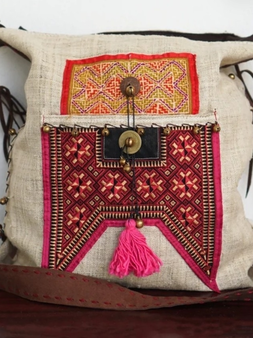 Handcrafted Hmong, Boho Crossbody Bag